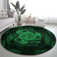 Personalized Anglesey Ynys Mon Round Carpet Green Standing Stone Celtic-inspired - Wonder Print Shop