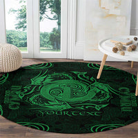 Personalized Anglesey Ynys Mon Round Carpet Green Standing Stone Celtic-inspired - Wonder Print Shop