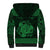 Personalized Anglesey Ynys Mon Sherpa Hoodie Green Standing Stone Celtic-inspired - Wonder Print Shop