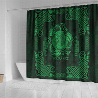 Personalized Anglesey Ynys Mon Shower Curtain Green Standing Stone Celtic-inspired - Wonder Print Shop