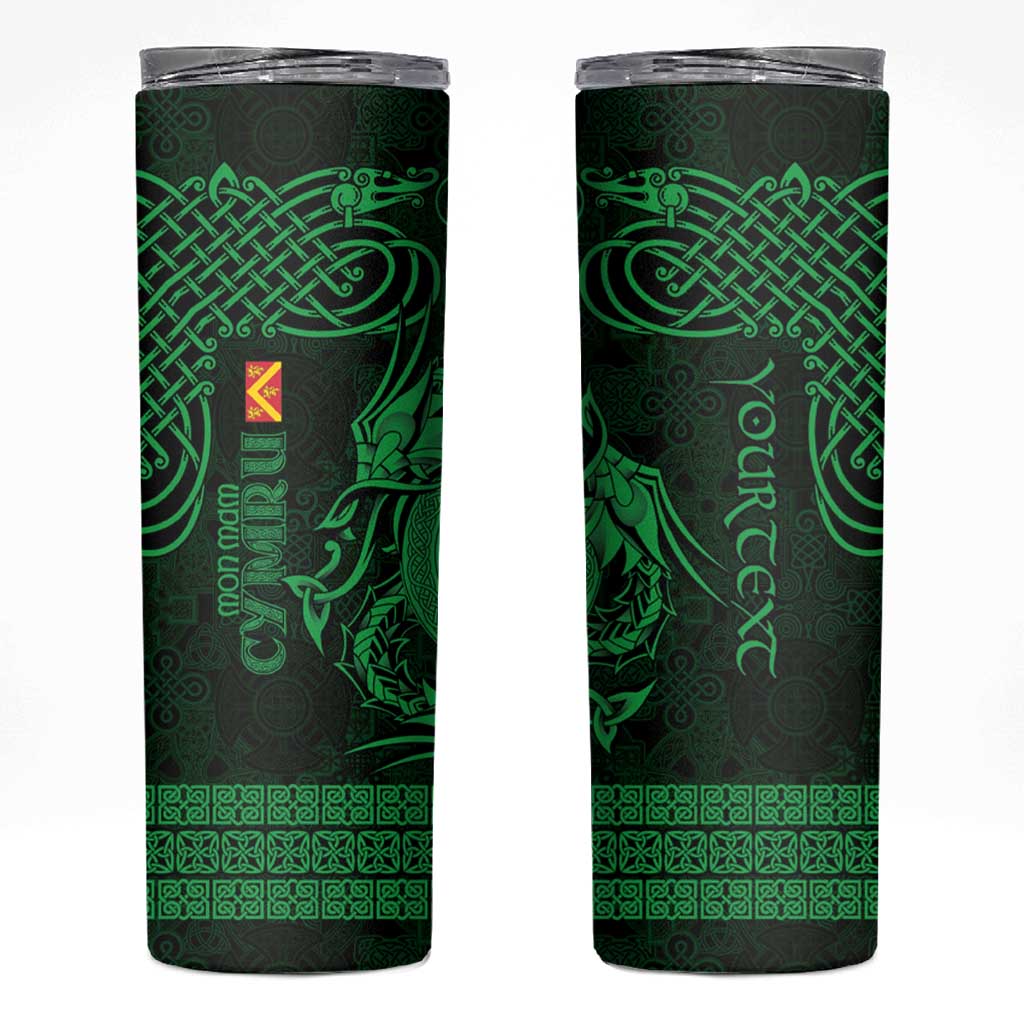 Personalized Anglesey Ynys Mon Skinny Tumbler Green Standing Stone Celtic-inspired - Wonder Print Shop