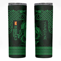 Personalized Anglesey Ynys Mon Skinny Tumbler Green Standing Stone Celtic-inspired - Wonder Print Shop