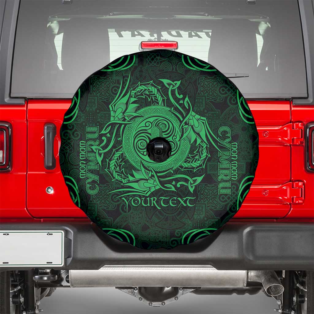 Personalized Anglesey Ynys Mon Spare Tire Cover Green Standing Stone Celtic-inspired - Wonder Print Shop