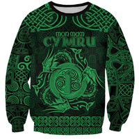 Personalized Anglesey Ynys Mon Sweatshirt Green Standing Stone Celtic-inspired - Wonder Print Shop