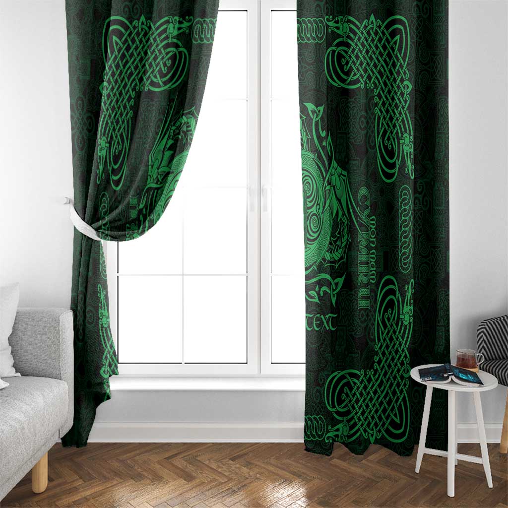 Personalized Anglesey Ynys Mon Window Curtain Green Standing Stone Celtic-inspired - Wonder Print Shop