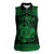 Personalized Anglesey Ynys Mon Women Sleeveless Polo Shirt Green Standing Stone Celtic-inspired - Wonder Print Shop