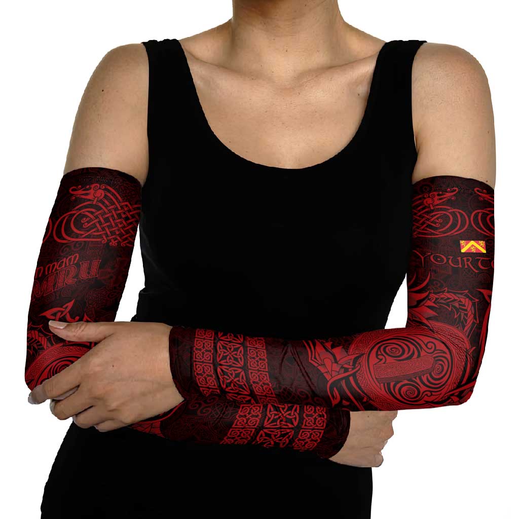 Personalized Anglesey Ynys Mon Arm Sleeves Red Standing Stone Celtic-inspired - Wonder Print Shop