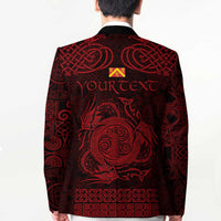 Personalized Anglesey Ynys Mon Blazer Red Standing Stone Celtic-inspired - Wonder Print Shop