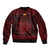 Personalized Anglesey Ynys Mon Bomber Jacket Red Standing Stone Celtic-inspired - Wonder Print Shop