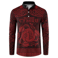 Personalized Anglesey Ynys Mon Button Sweatshirt Red Standing Stone Celtic-inspired - Wonder Print Shop