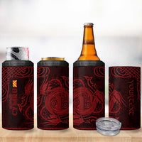 Personalized Anglesey Ynys Mon 4 in 1 Can Cooler Tumbler Red Standing Stone Celtic-inspired - Wonder Print Shop