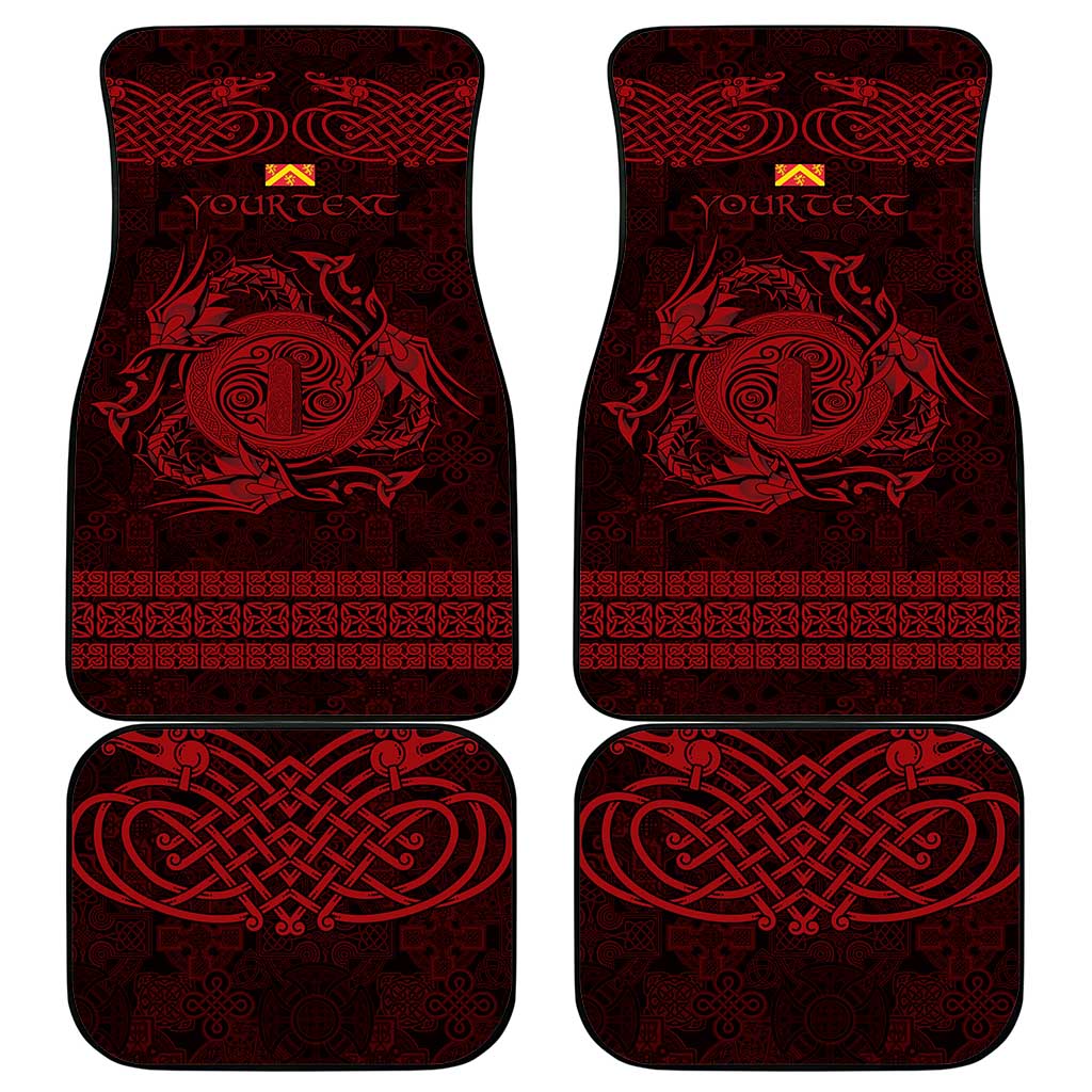 Personalized Anglesey Ynys Mon Car Mats Red Standing Stone Celtic-inspired - Wonder Print Shop