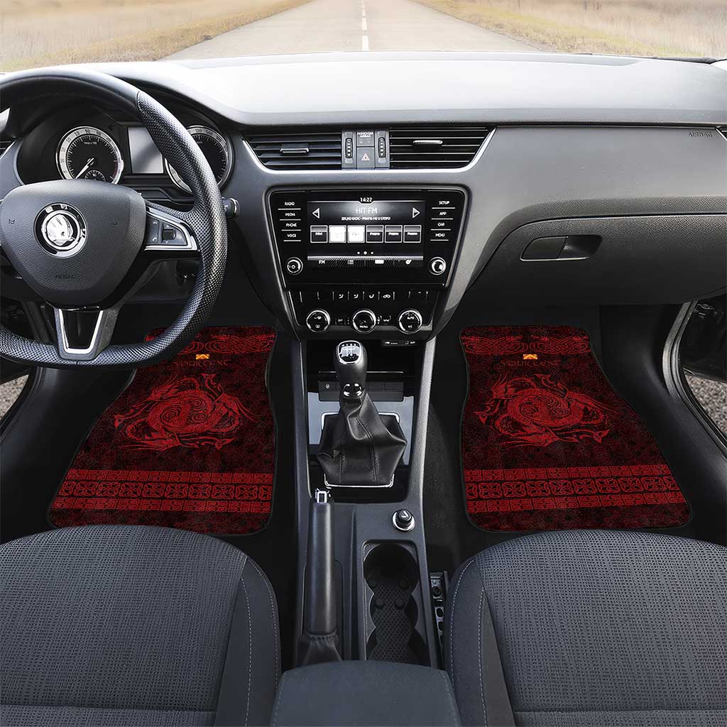 Personalized Anglesey Ynys Mon Car Mats Red Standing Stone Celtic-inspired - Wonder Print Shop