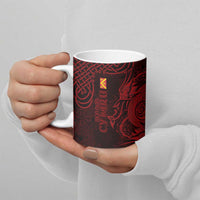 Personalized Anglesey Ynys Mon Ceramic Mug Red Standing Stone Celtic-inspired - Wonder Print Shop
