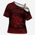 Personalized Anglesey Ynys Mon Cross Shoulder Shirt Red Standing Stone Celtic-inspired - Wonder Print Shop
