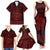 Personalized Anglesey Ynys Mon Family Matching Tank Maxi Dress and Hawaiian Shirt Red Standing Stone Celtic-inspired - Wonder Print Shop