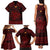 Personalized Anglesey Ynys Mon Family Matching Tank Maxi Dress and Hawaiian Shirt Red Standing Stone Celtic-inspired - Wonder Print Shop