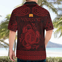 Personalized Anglesey Ynys Mon Hawaiian Shirt Red Standing Stone Celtic-inspired - Wonder Print Shop