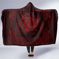 Personalized Anglesey Ynys Mon Hooded Blanket Red Standing Stone Celtic-inspired - Wonder Print Shop