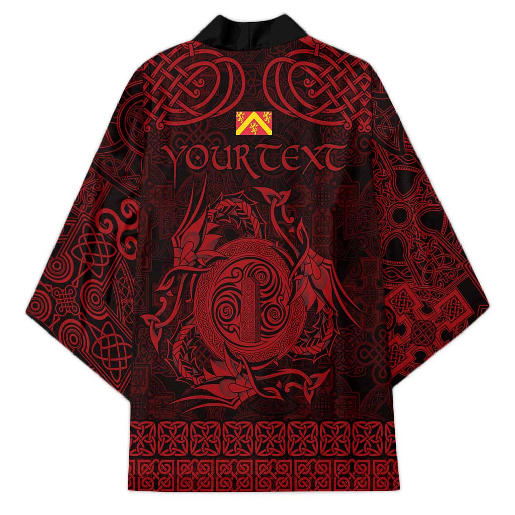 Personalized Anglesey Ynys Mon Kimono Red Standing Stone Celtic-inspired - Wonder Print Shop