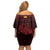 Personalized Anglesey Ynys Mon Off Shoulder Short Dress Red Standing Stone Celtic-inspired - Wonder Print Shop