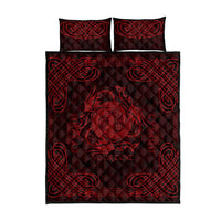 Personalized Anglesey Ynys Mon Quilt Bed Set Red Standing Stone Celtic-inspired - Wonder Print Shop