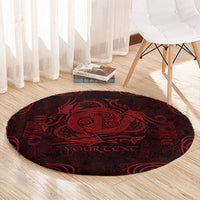 Personalized Anglesey Ynys Mon Round Carpet Red Standing Stone Celtic-inspired - Wonder Print Shop