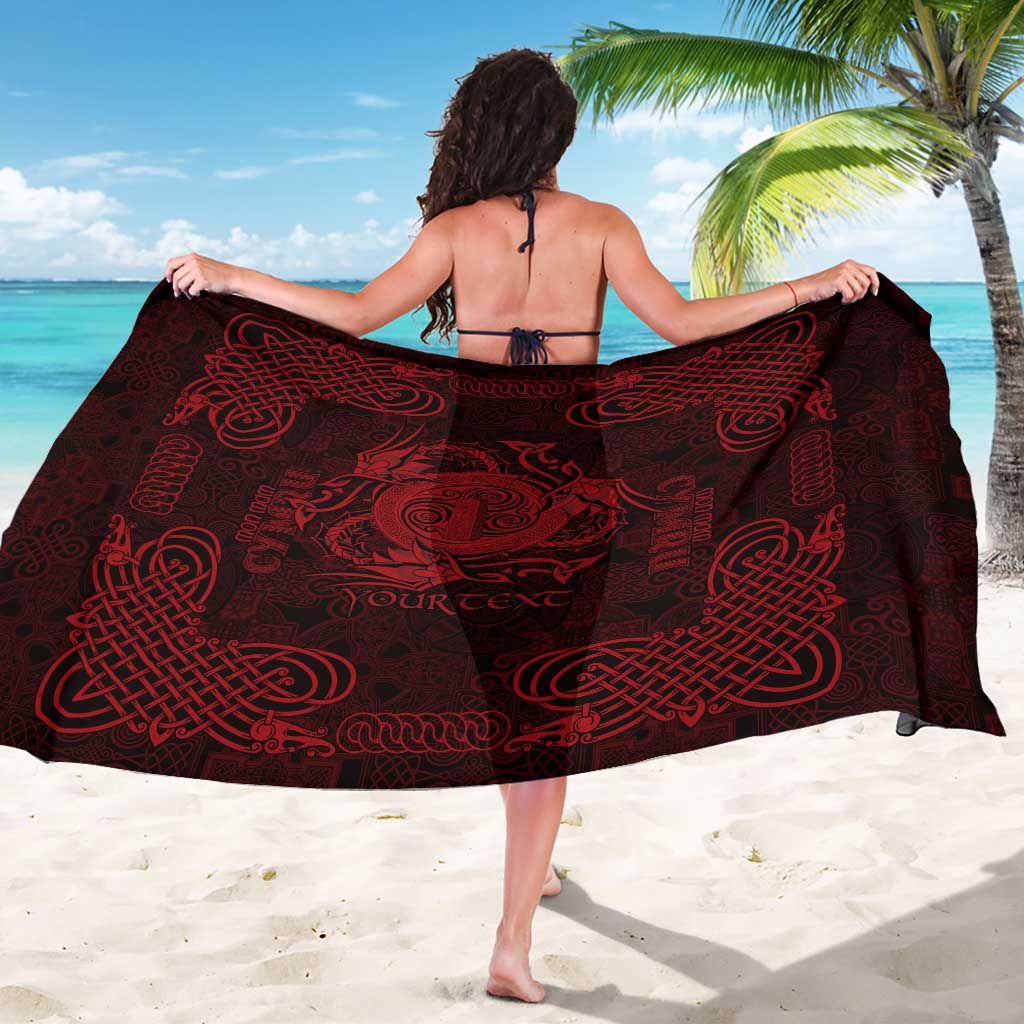 Personalized Anglesey Ynys Mon Sarong Red Standing Stone Celtic-inspired - Wonder Print Shop