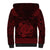 Personalized Anglesey Ynys Mon Sherpa Hoodie Red Standing Stone Celtic-inspired - Wonder Print Shop