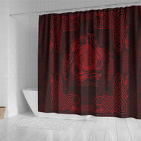 Personalized Anglesey Ynys Mon Shower Curtain Red Standing Stone Celtic-inspired - Wonder Print Shop