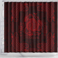 Personalized Anglesey Ynys Mon Shower Curtain Red Standing Stone Celtic-inspired - Wonder Print Shop