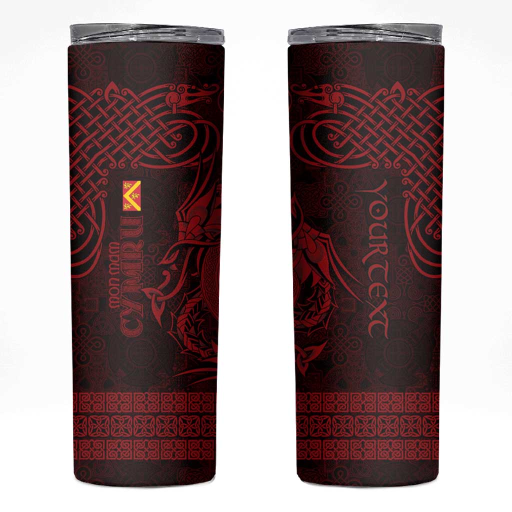 Personalized Anglesey Ynys Mon Skinny Tumbler Red Standing Stone Celtic-inspired - Wonder Print Shop