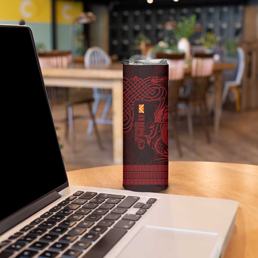 Personalized Anglesey Ynys Mon Skinny Tumbler Red Standing Stone Celtic-inspired - Wonder Print Shop