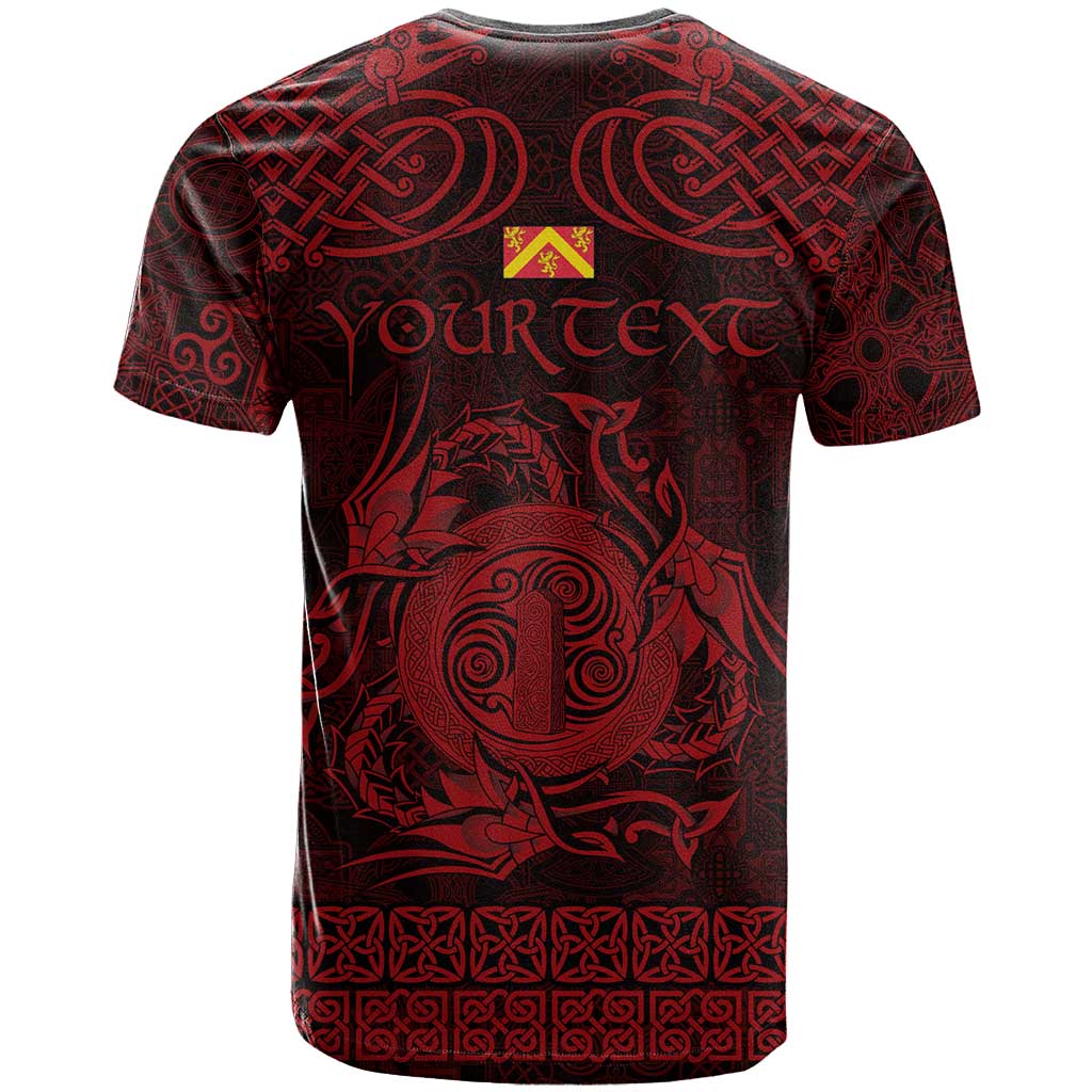 Personalized Anglesey Ynys Mon T Shirt Red Standing Stone Celtic-inspired - Wonder Print Shop