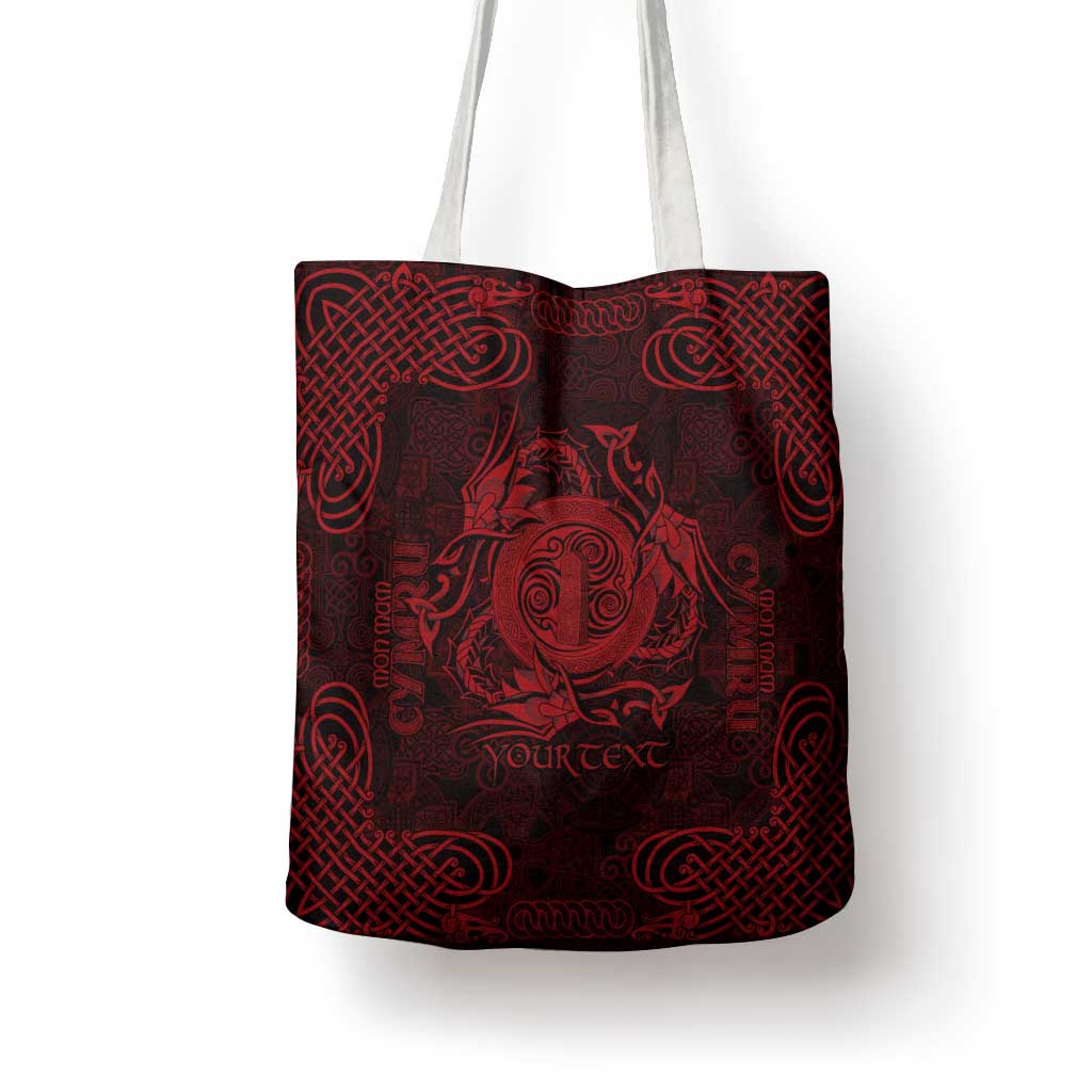 Personalized Anglesey Ynys Mon Tote Bag Red Standing Stone Celtic-inspired - Wonder Print Shop