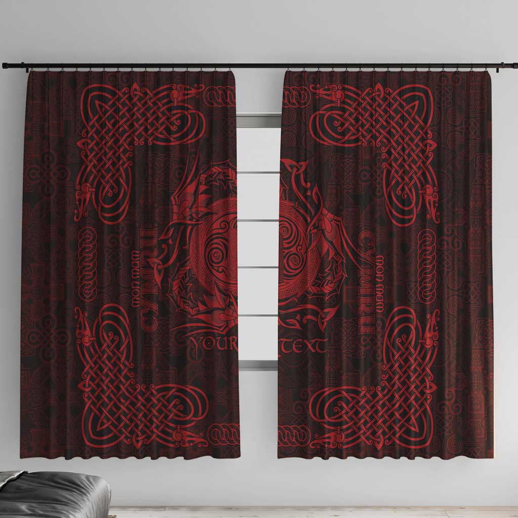 Personalized Anglesey Ynys Mon Window Curtain Red Standing Stone Celtic-inspired - Wonder Print Shop