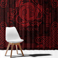 Personalized Anglesey Ynys Mon Window Curtain Red Standing Stone Celtic-inspired - Wonder Print Shop