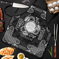 Personalized Brecknockshire Sir Frycheiniog Apron Black Brecon Beacons Mountain Celtic-inspired - Wonder Print Shop