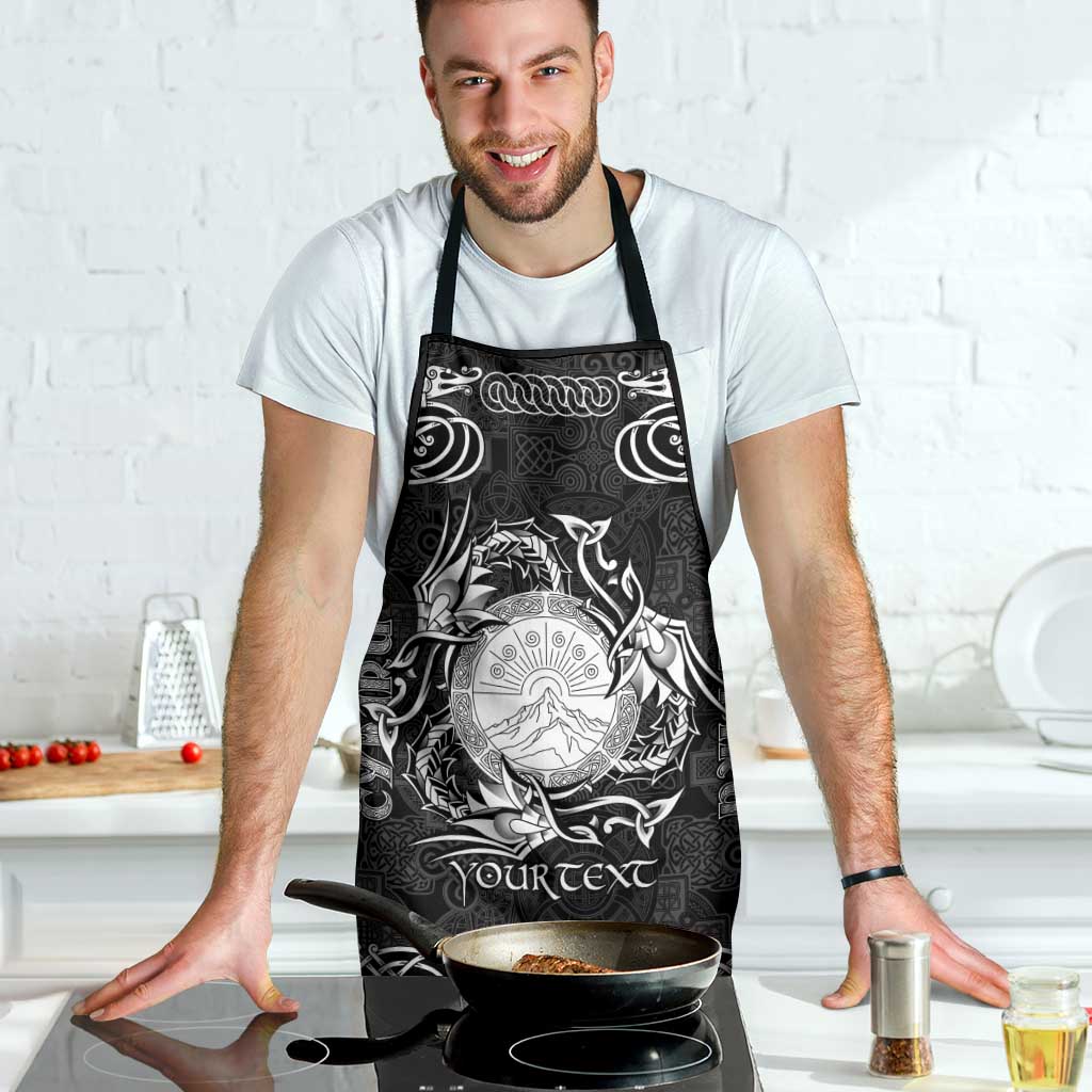 Personalized Brecknockshire Sir Frycheiniog Apron Black Brecon Beacons Mountain Celtic-inspired - Wonder Print Shop