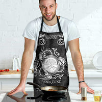 Personalized Brecknockshire Sir Frycheiniog Apron Black Brecon Beacons Mountain Celtic-inspired - Wonder Print Shop