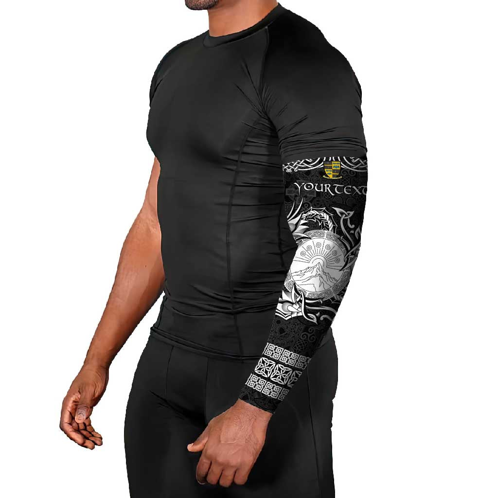 Personalized Brecknockshire Sir Frycheiniog Arm Sleeves Black Brecon Beacons Mountain Celtic-inspired - Wonder Print Shop