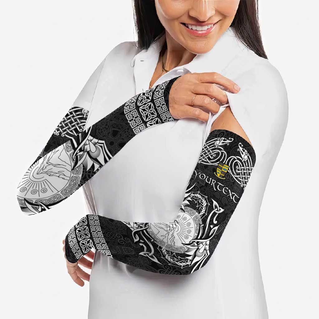 Personalized Brecknockshire Sir Frycheiniog Arm Sleeves Black Brecon Beacons Mountain Celtic-inspired - Wonder Print Shop