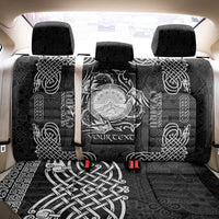 Personalized Brecknockshire Sir Frycheiniog Back Car Seat Cover Black Brecon Beacons Mountain Celtic-inspired - Wonder Print Shop