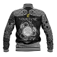 Personalized Brecknockshire Sir Frycheiniog Baseball Jacket Black Brecon Beacons Mountain Celtic-inspired - Wonder Print Shop