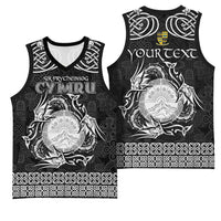 Personalized Brecknockshire Sir Frycheiniog Basketball Jersey Black Brecon Beacons Mountain Celtic-inspired - Wonder Print Shop