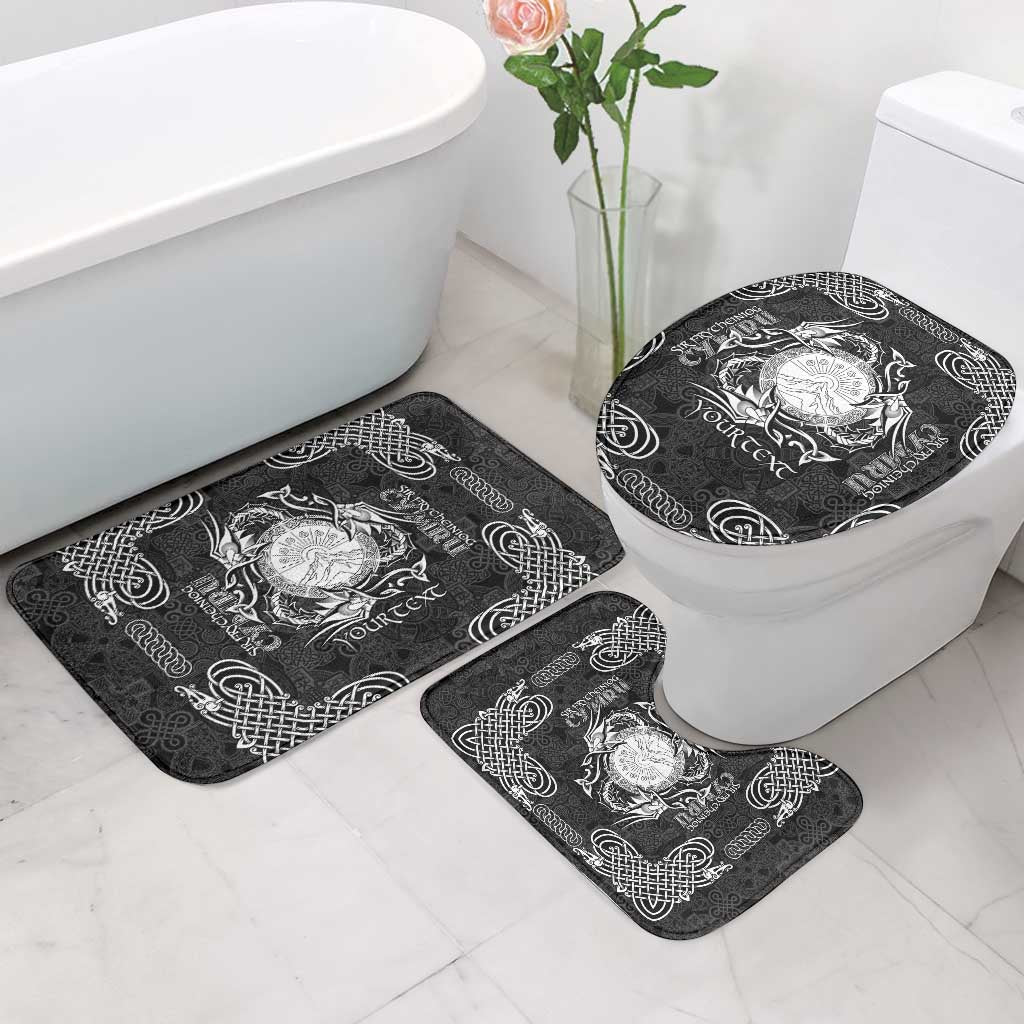 Personalized Brecknockshire Sir Frycheiniog Bathroom Set Black Brecon Beacons Mountain Celtic-inspired - Wonder Print Shop