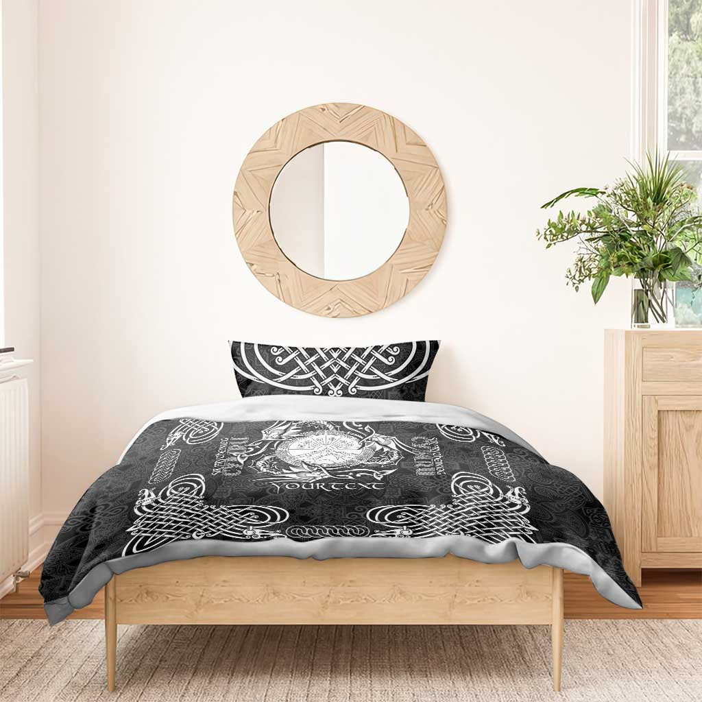 Personalized Brecknockshire Sir Frycheiniog Bedding Set Black Brecon Beacons Mountain Celtic-inspired - Wonder Print Shop