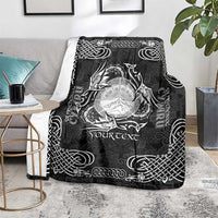 Personalized Brecknockshire Sir Frycheiniog Blanket Black Brecon Beacons Mountain Celtic-inspired - Wonder Print Shop