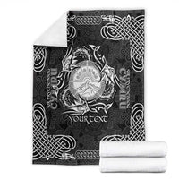 Personalized Brecknockshire Sir Frycheiniog Blanket Black Brecon Beacons Mountain Celtic-inspired - Wonder Print Shop