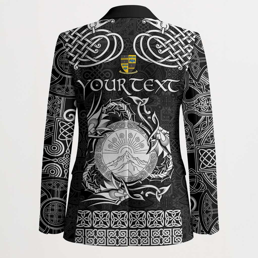 Personalized Brecknockshire Sir Frycheiniog Blazer Black Brecon Beacons Mountain Celtic-inspired - Wonder Print Shop